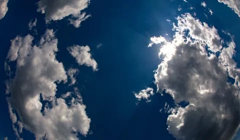 Sky clouds panorama Stock Photos