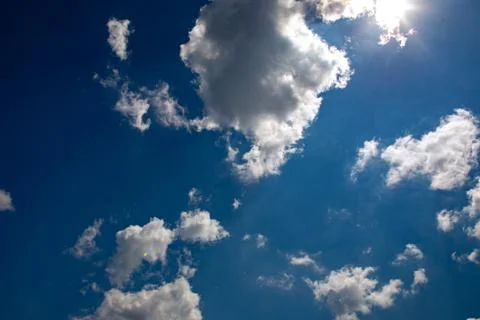 Sky clouds panorama Stock Photos