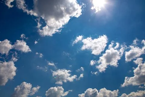 Sky clouds panorama Stock Photos