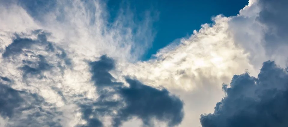 Sky clouds panorama Stock Photos