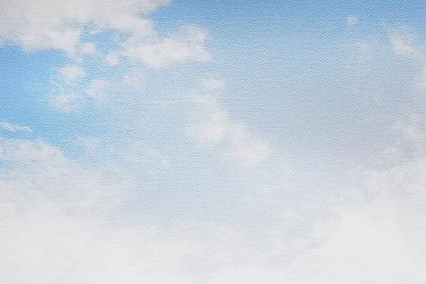 Sky clouds on paper background Stock Photos