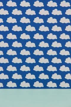 Sky &amp; Clouds Paper Vertical Background Stock Illustration
