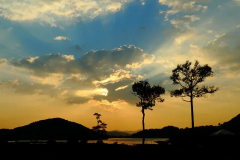 Sky with clouds Foto stock