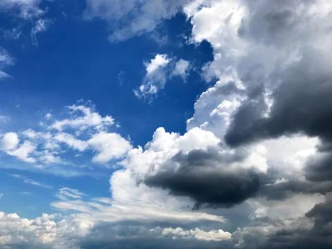 The sky with clouds. Stock Photos