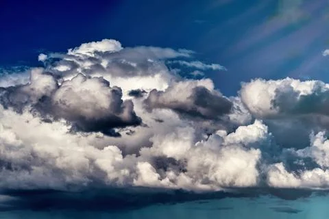 The sky with clouds Stock Photos