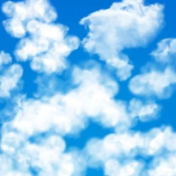 Sky clouds seamless pattern Stockillustratie
