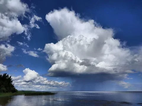 Sky, clouds, shore 6 Stock Photos