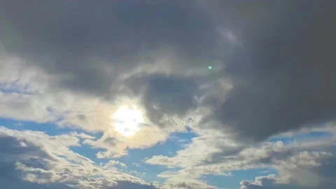 Sky clouds sun light clouds sunset beautiful movement Stock Footage 130262264