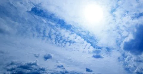 Sky clouds sun Stock Photos