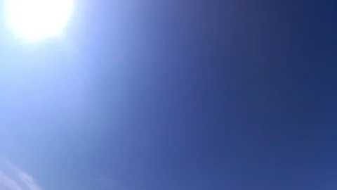 Sky, clouds, sun, sun rays. time lapse Stockbeeldmateriaal 341872968