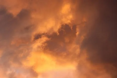 Sky with clouds at sunrise. Stock-Fotos