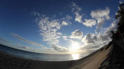 Sky &amp; Clouds Sunset Stock Footage 33264159