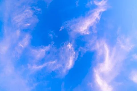 Sky clouds at sunset Foto stock