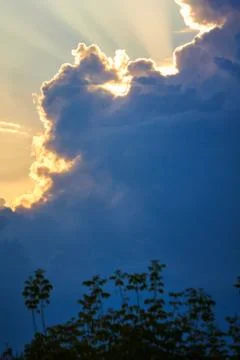 Sky with clouds at sunset 写真素材