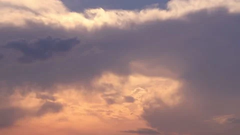 Sky clouds in sunset, Timelapse sky Stock Footage 171412470