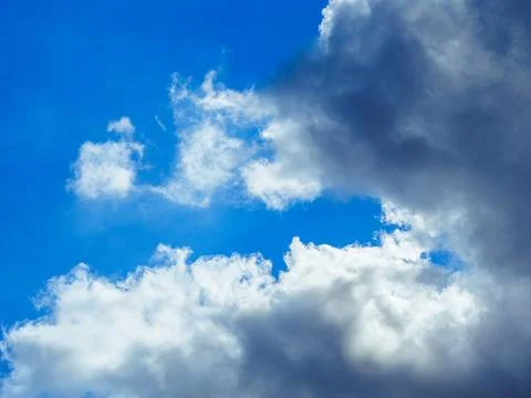 Sky with clouds before a thunderstorm Stock Photos