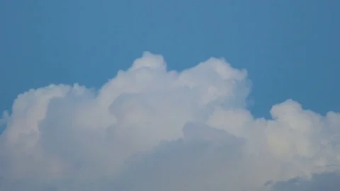 Sky with clouds. Time lapse, 4K video Stock Footage 76610904