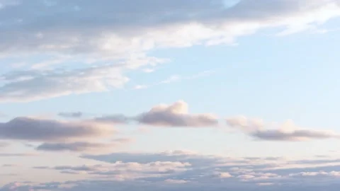 Sky Clouds - Timelapse of Fast Clouds - Summer Evening - 4k Sky Replacements Stock Footage 132974974