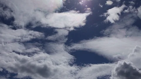 Sky clouds timelapse view, beautiful, timelapse, atmosphere Stock Footage 95045671
