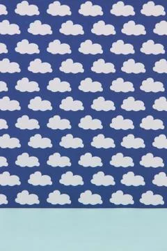 Sky &amp; Clouds Vertical Paper Background Stock Illustration