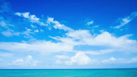 Sky with clouds on water Stock Footage 133792896