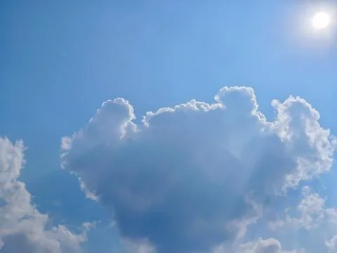 Sky with clouds weather nature cloud blue Fotos de archivo