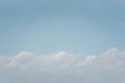 Sky cloudscape with blue sky and white clouds Stock Photos