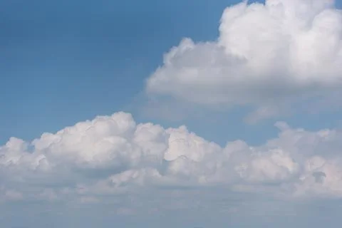 Sky cloudscape with blue sky and white clouds Stock Photos