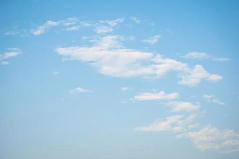 Sky cloudscape with blue sky and white clouds Stock Photos