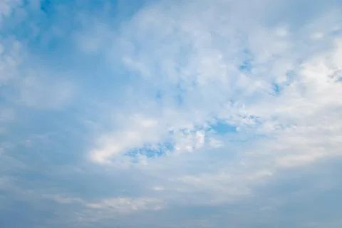 Sky cloudscape with blue sky and white clouds Stock Photos