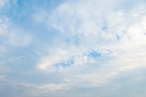 Sky cloudscape with blue sky and white clouds Stock Photos