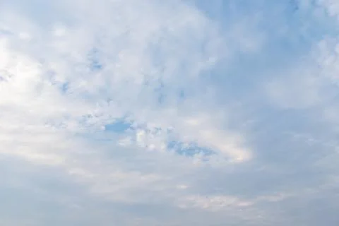 Sky cloudscape with blue sky and white clouds Stock Photos