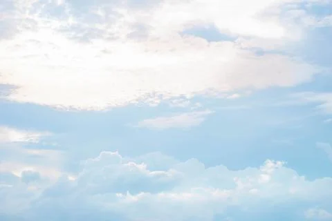 Sky cloudscape with blue sky and white clouds Stock Photos