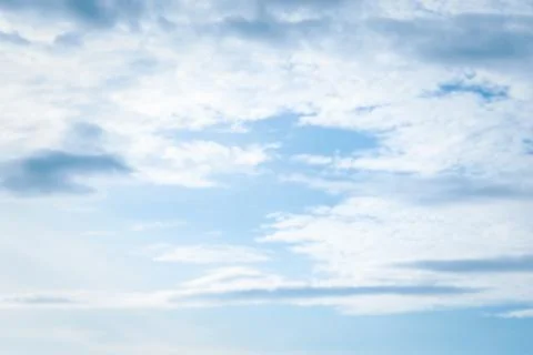 Sky cloudscape with blue sky and white clouds Stock Photos