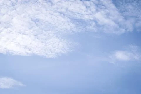 Sky cloudscape with blue sky and white clouds Stock Photos