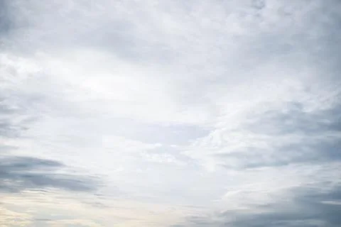 Sky cloudscape with blue sky and white clouds Stock Photos