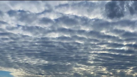 Sky, cloudscape, cloudy, weather, clouds, nature, storm, dark, blue Stock Footage 281469125