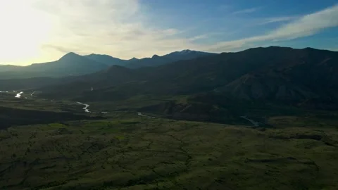 The sky is cloudy and the sun is setting Stock Footage 327912405