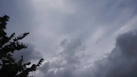 The sky is cloudy and the wind Video stock 301220923