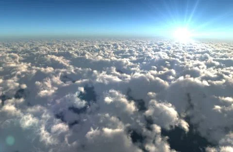 Sky cloudy Stock Photos