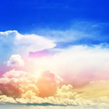 Sky colors air clouds Stock Photos