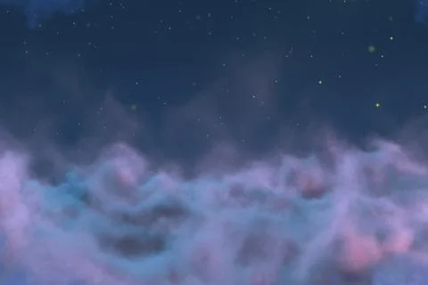 Sky concept with snowflakes background for decorating purposes Illustrazione stock