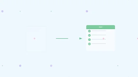 Sky Convert Analog Digital Transform Check Flat Design Loop Stockbeeldmateriaal 342606361