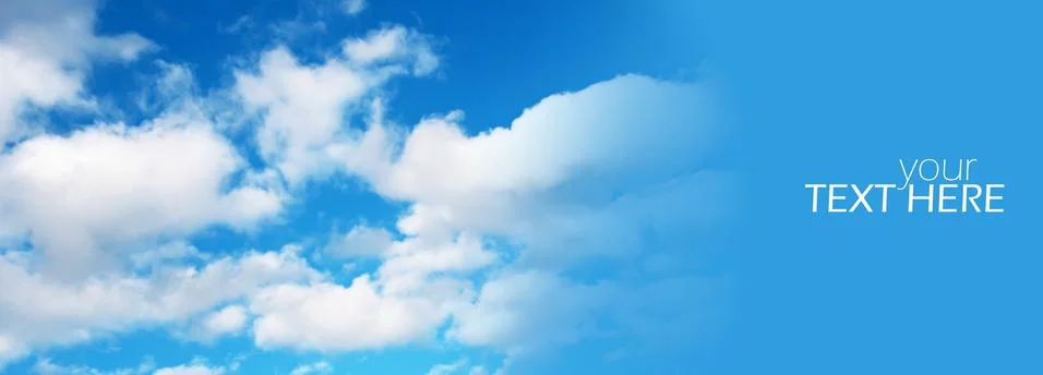 Sky with the copy space Stock Photos