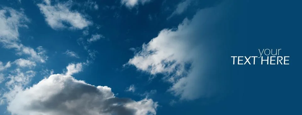 Sky with the copy space Stock Photos