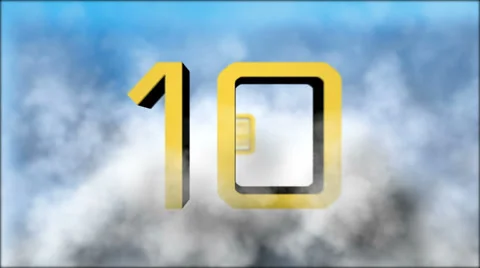 Sky countdown Video stock 30474827