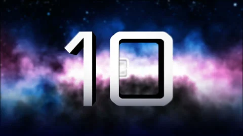 Sky countdown night Video stock 30555939