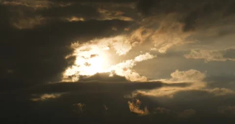 Sky Covered with Rain and Storm Clouds Stock Footage 331943965