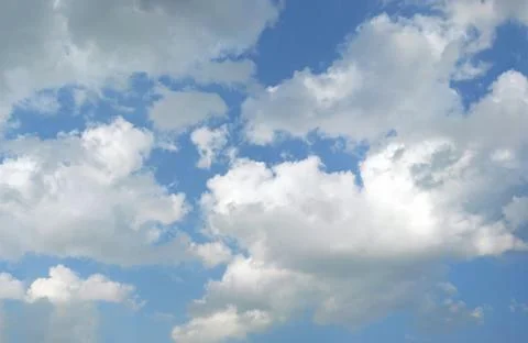 Sky with cumulus clouds Stock Photos