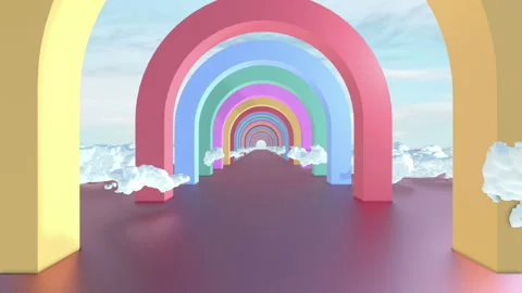 Sky Curve Geometry Stock Footage 229303053